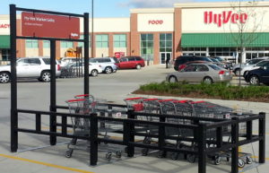 Banner Shopping Cart Corrals for Hy-Vee