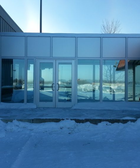 Custom Fully Enclosed Covered Walkway for Anderson Glass
