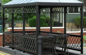 Custom Classic Hip Roof Cart Corral for Brown’s Shoprite