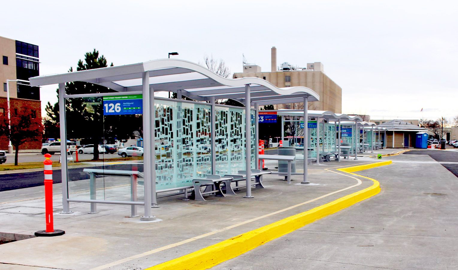 Custom wave roof shelter for ben franklin transit brasco international